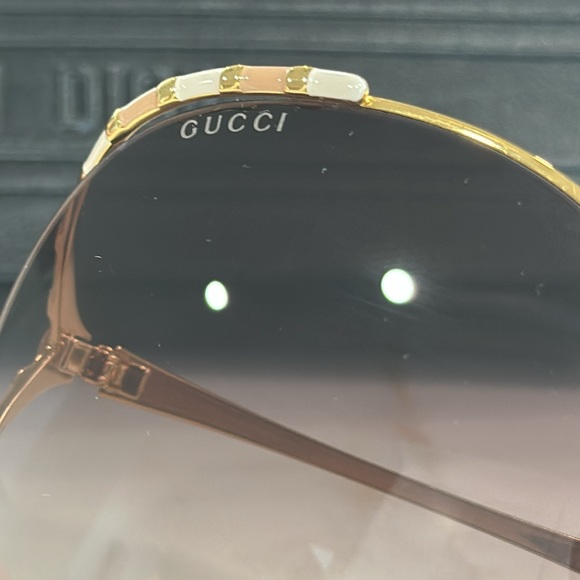 GUCCI 64mm GG0595S Gradient Oversize Round Sunglasses - Picture 10 of 15